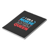 看護師のギフト | 私は看護師、女王のすぐ下の称号 ノートパッド (回転)