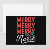 看護師のクリスマス 楽しい看護師 看護の贈り物 休暇 シーズンカード (正面/裏面)