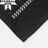 看護師のダサいクリスマススウェーター - せっかちになるな フリースブランケット (角)