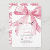 看護師のピン授与式 招待状 (正面/裏面)