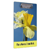 看護師のユーモア クリップボード 看護 水仙の花 (右)