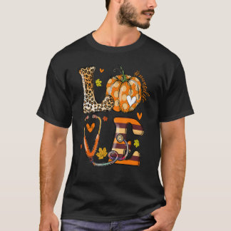 看護師の人生 こんにちは 秋のかぼちゃ 看護師 Tシャツ