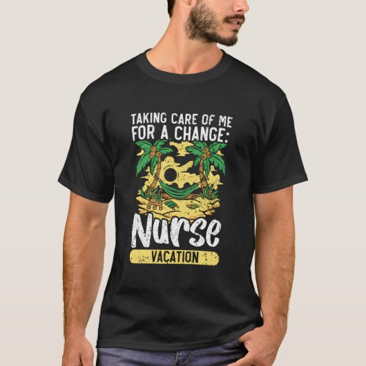 看護師の休暇 ナースのオフ 看護 夏 Tシャツ (正面)