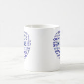 看護師の価値観 ハートの感謝 コーヒーマグカップ (中央)