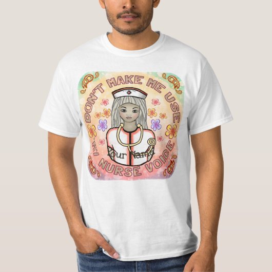 看護師の声 Tシャツ (正面)