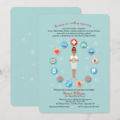 看護師の天職 卒業招待状 招待状 (正面/裏面)