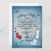 看護師の妻へのプレゼント | 夫から妻への手紙 シーズンカード (正面/裏面)