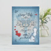 看護師の妻へのプレゼント | 夫から妻への手紙 シーズンカード (スタンド正面)