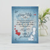 看護師の妻へのプレゼント | 夫から妻への手紙 招待状 (スタンド正面)