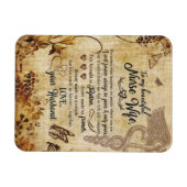 看護師の妻へのプレゼント | 美しい妻へ マグネット (横)