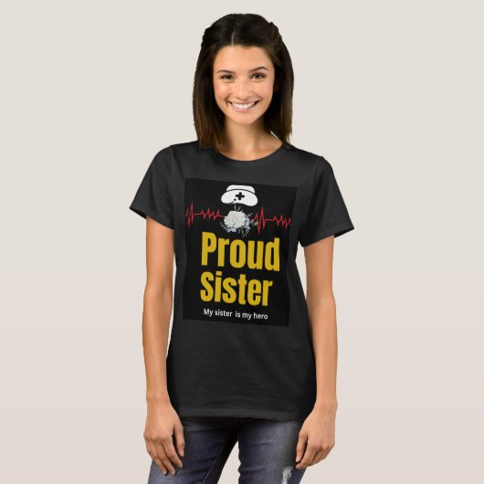 看護師の姉妹お揃いTシャツ | RN スクアド Tシャツ (正面フル)