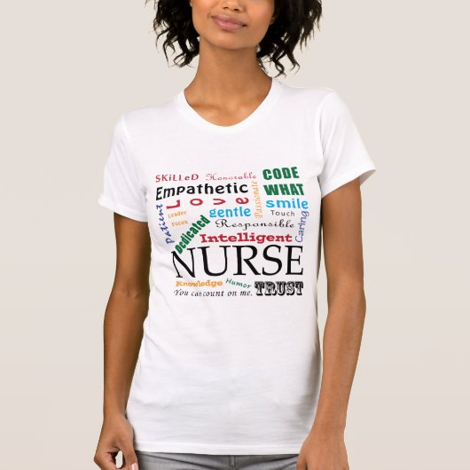 看護師の特性Tシャツ ナースウィーク感謝 Tシャツ (正面)