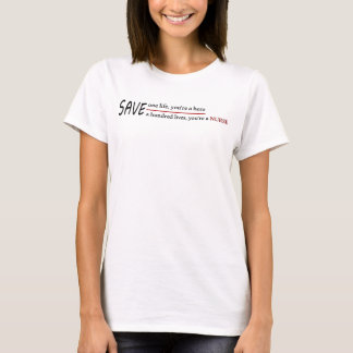 看護師の英雄的名言 百の命を救う Tシャツ