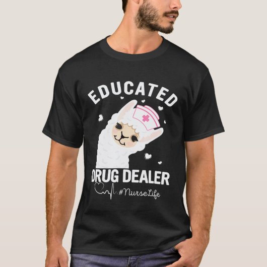 看護師の薬売りの生活 コスチューム ラマ ナース Tシャツ (正面)