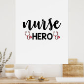 看護師の贈り物 看護師のヒーロー ポスター (キッチン)