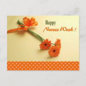看護師の週を祝って。カラフルなデイジー ポストカード (正面)