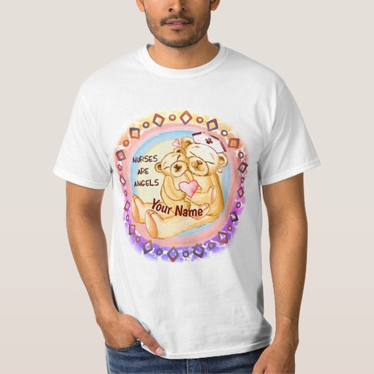 看護師は天使です Tシャツ (正面)