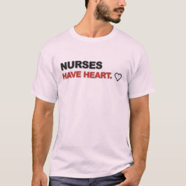 看護師は心を持っている 看護師のタイポグラフィーデザイン Tシャツ