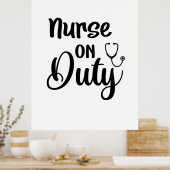 看護師へのギフト 看護師 常駐 ポスター (キッチン)