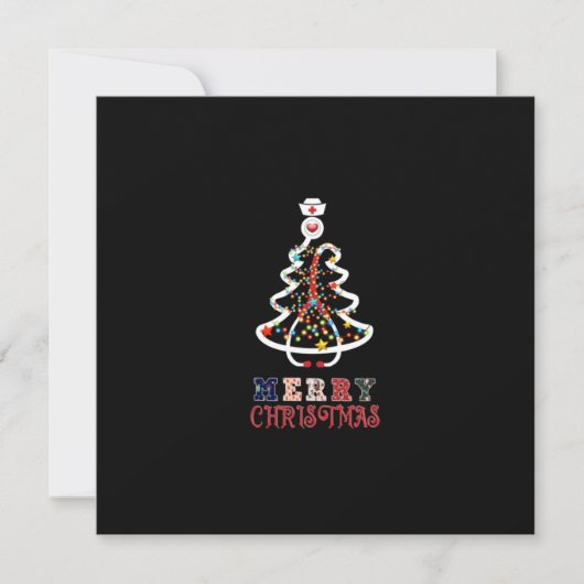 看護師へのプレゼント メリークリスマス シーズンカード (正面)