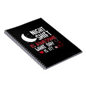 看護師へのプレゼント | 夜のシフトは素晴らしい ノートブック (右側)