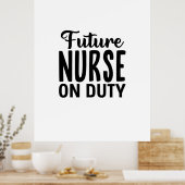 看護師へのプレゼント 将来の看護師 ポスター (キッチン)