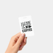 看護師へのプレゼント 私の血液型はコーヒー バッジ (手持ち)