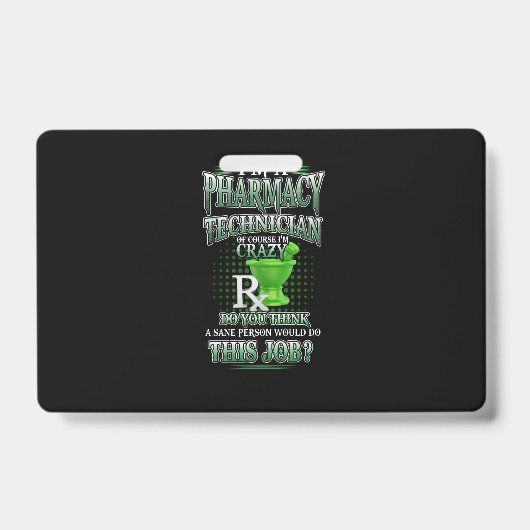 看護師へのプレゼント | 私は薬剤師です バッジ (正面)