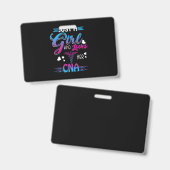 看護師へのプレゼント | CNAを愛するただの女の子 バッジ (正面＆裏面)