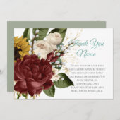 看護師への感謝カード - 複数または単品 (正面/裏面)