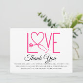 看護師への感謝カード - 複数または単品 (スタンド正面)