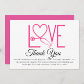 看護師への感謝カード - 複数または単品 (正面/裏面)