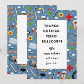 看護師への感謝 サンキューカード (正面/裏面)