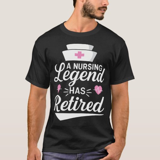 看護師を引退した看護師の退職 Tシャツ (正面)