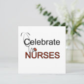 看護師を称えるTシャツとギフト 招待状 (スタンド正面)