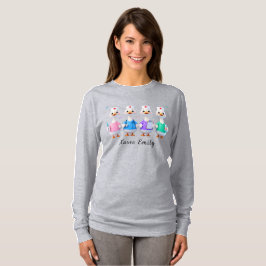看護師エミリー長袖グレーガチョウTシャツ Tシャツ