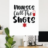 看護師ギフト 看護師が指図する ポスター (ホームオフィス)
