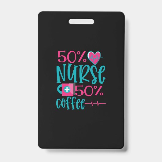 看護師ギフト | 50 看護師 50 コーヒー バッジ (正面)