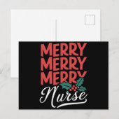 看護師クリスマスマスコット 看護師 ナース 看護グッズ クリスマス (正面/裏面)