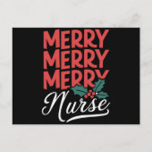 看護師クリスマス 楽しい看護師 看護ギフト 休日 シーズンポストカード (正面)