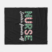 看護師サンタの最も愛するエルフの生活 看護の日 ギフト フリースブランケット (正面(横))