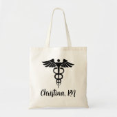 看護師トートバッグ オーダーメイドギフト RN LPN CNA 看護師用 トートバッグ (正面)