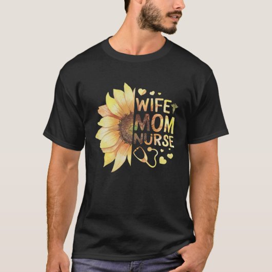看護師ママ ナースウィーク 妻 看護師 母 母の日 Tシャツ (正面)