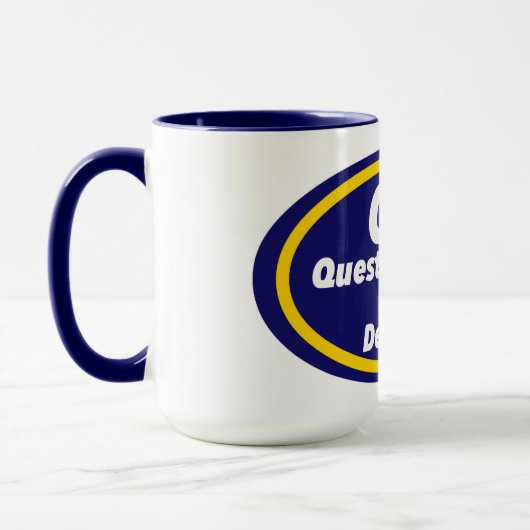 看護師ユーモア: QID プリント ノベルティ マグカップ (左)