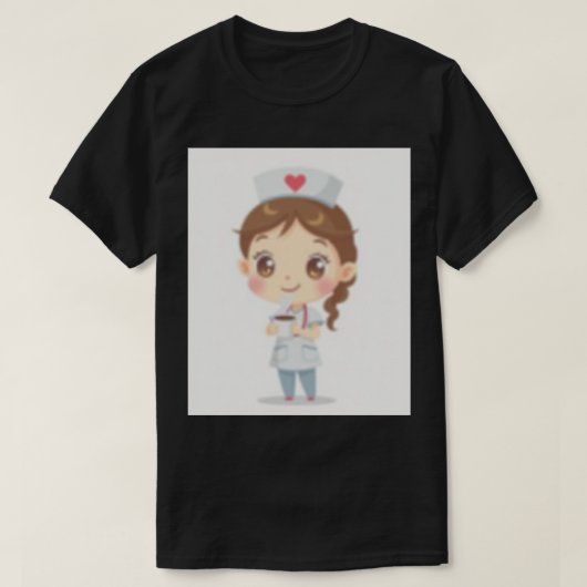 看護師ライフ コーヒー中毒 医療従事者 アプリーシエーション Tシャツ (デザイン正面)