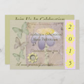 看護師修士課程修了式招待状　2015 招待状 (正面/裏面)