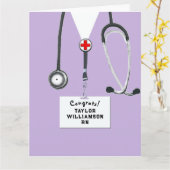 看護師卒業おめでとうカード カード (黄色い花)