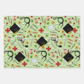 看護師卒業ギフト包装紙シート ラッピングペーパーシート (正面2)