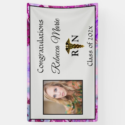 看護師卒業ケドゥケウス 横断幕 (縦)