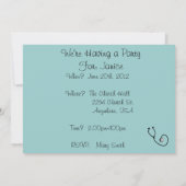 看護師卒業パーティーの招待状 招待状 (裏面)